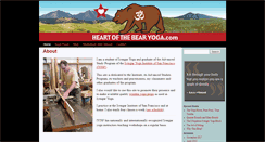 Desktop Screenshot of heartofthebearyoga.com