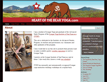 Tablet Screenshot of heartofthebearyoga.com